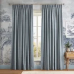 Anqa Dusky Blue Blackout Curtain