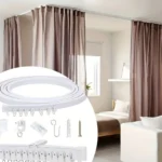 Ceiling-mounted Blackout Curtain Track Set Home Bendable Window Rod Track