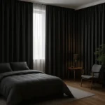 Ethereal Black Blackout Curtain