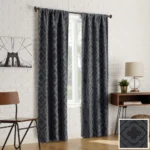 Trellis Jacquard Blackout Curtain